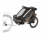 Τρέιλερ ποδηλάτου Thule Chariot Cross 2 Double, 1 or 2-seat multisport bike trailer, faded khaki - Image 3
